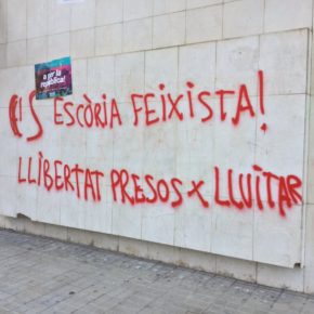 Ciudadanos lamenta el ataque de pintadas en su sede en Lleida y condena cualquier tipo de violencia y coacción